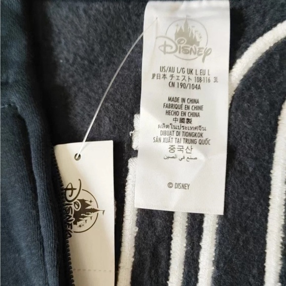 2025 Walt Disney World Sorcerer Mickey Zip Hoodie Sweatshirt Navy - Picture 3 of 3